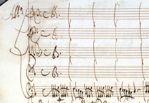 Vivaldi's shorthand for whole-ensemble unison writing